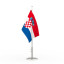 Nationalfahnen als Tischfahne, Kroatien