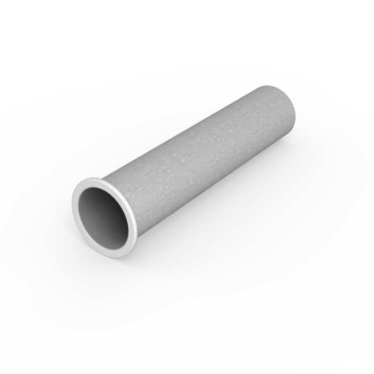 Aluminium Rohr gerade 76mm (3 Zoll) Ø, 50cm Länge