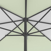 Sonnenschirm / Kleinschirm mit Kurbel, Ansicht Schirmkrone von unten