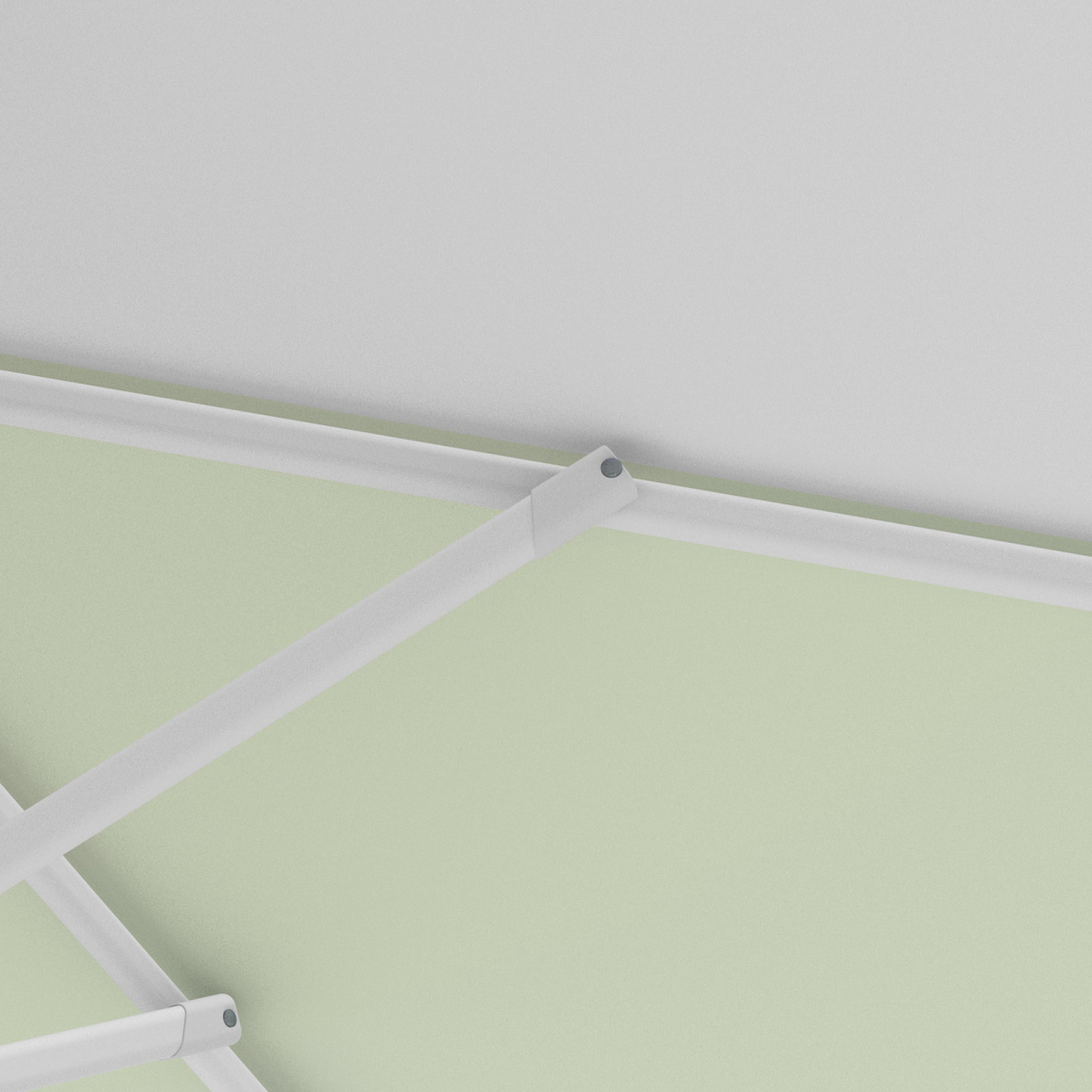 Sonnenschirm / Kleinschirm mit Kurbel, robuste Streben