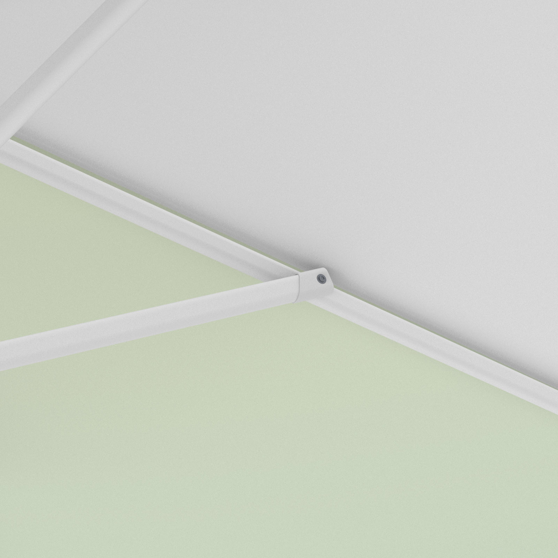 Sonnenschirm / Kleinschirm mit Kurbel, robuste Streben