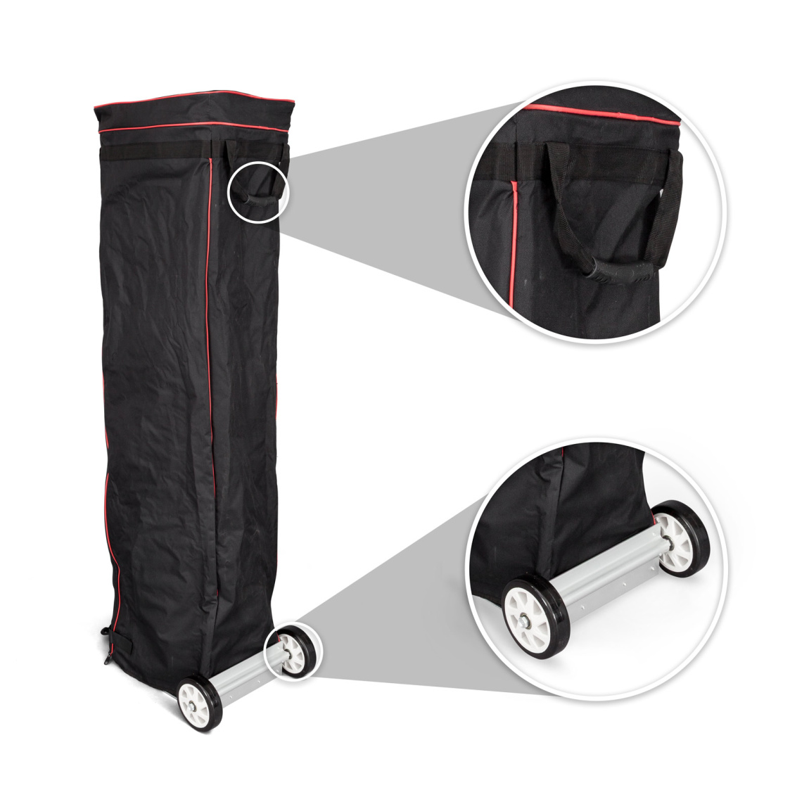 Trolley aus Gewebe, mit Haltegriff & stabilen Rädern für den leichten Transport