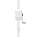 Kleinschirm mit Kurbel, für ein leichtes Öffnen & Schließen des Schirms