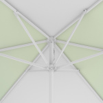 Sonnenschirm / Kleinschirm mit Kurbel, Ansicht Schirmkrone von unten