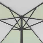 Sonnenschirm / Kleinschirm mit Kurbel, Ansicht von unten