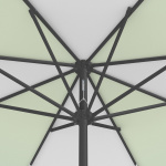 Sonnenschirm / Kleinschirm mit Kurbel, Ansicht von unten