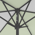 Sonnenschirm / Kleinschirm mit Kurbel, Detail Seilzug