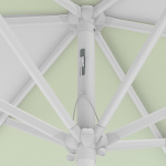 Sonnenschirm / Kleinschirm mit Kurbel, Detail Seilzug