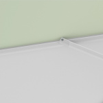 Sonnenschirm / Kleinschirm mit Kurbel, robuste Streben