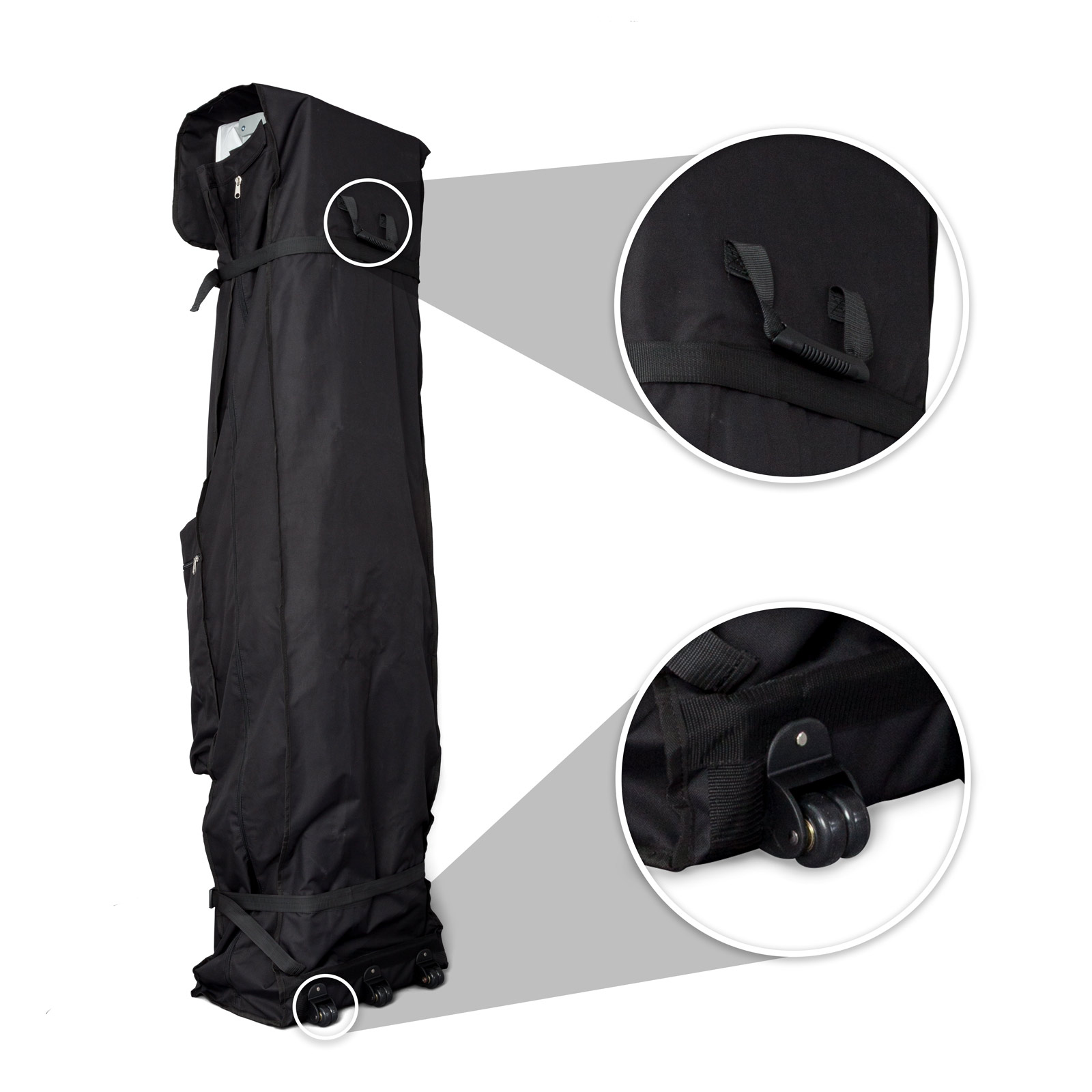 Trolleytasche Basic: mit Haltegriff und 2 Rollen