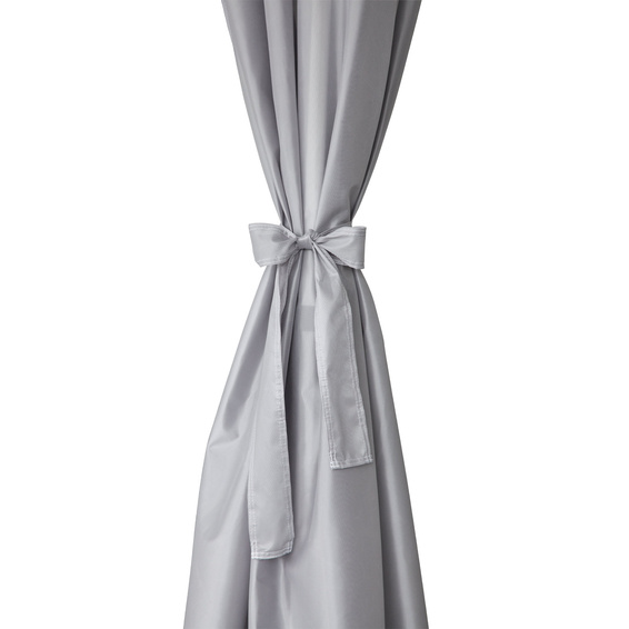 Dekoschal mit einem dekorativ, zur Schleife gebundenen Band