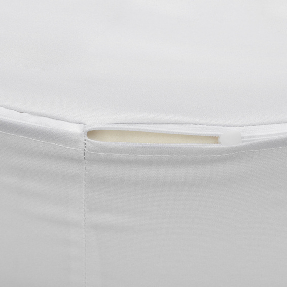 Sitzkissen, rund, Detail: Reißverschluss