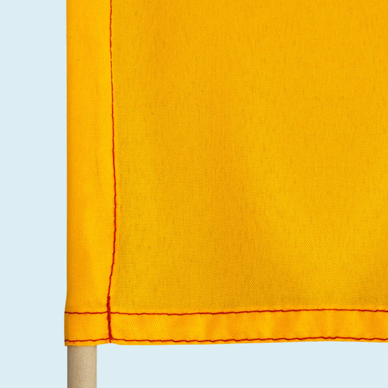 Stockfahne Deutschland, Detail Unterkante