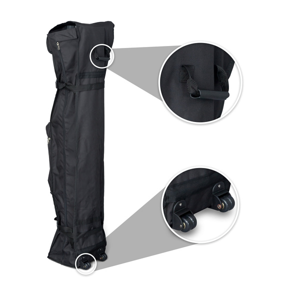 Trolley aus Gewebe, mit Haltegriff und 2 Rollen für den leichten Transport