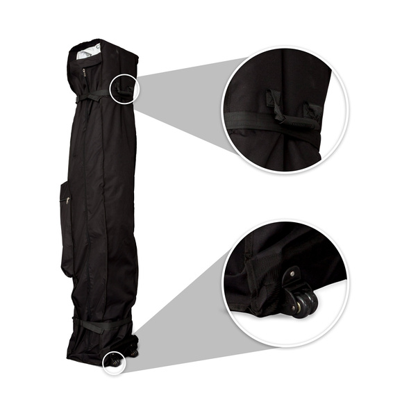 Trolleytasche: mit Haltegriff und 2 Rollen für den leichten Transport