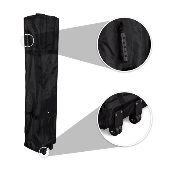 Trolleytasche Basic: mit Haltegriff und 2 Rollen für den leichten Transport