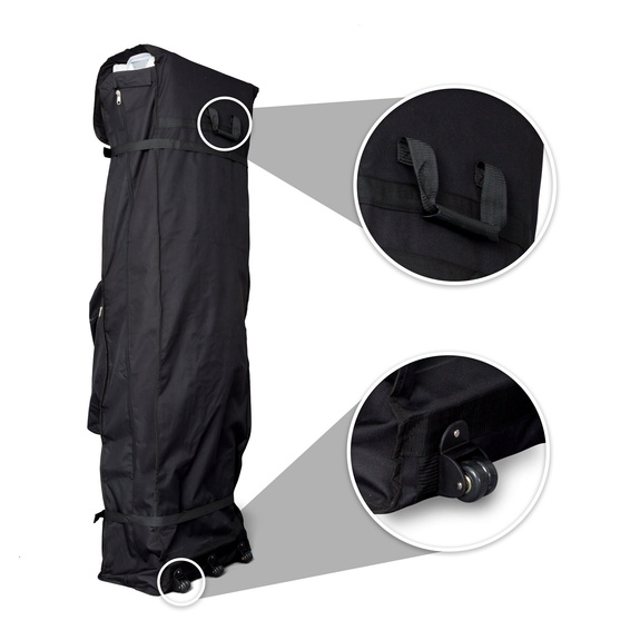 Trolley aus Gewebe, mit Haltegriff und 3 Rollen für den leichten Transport