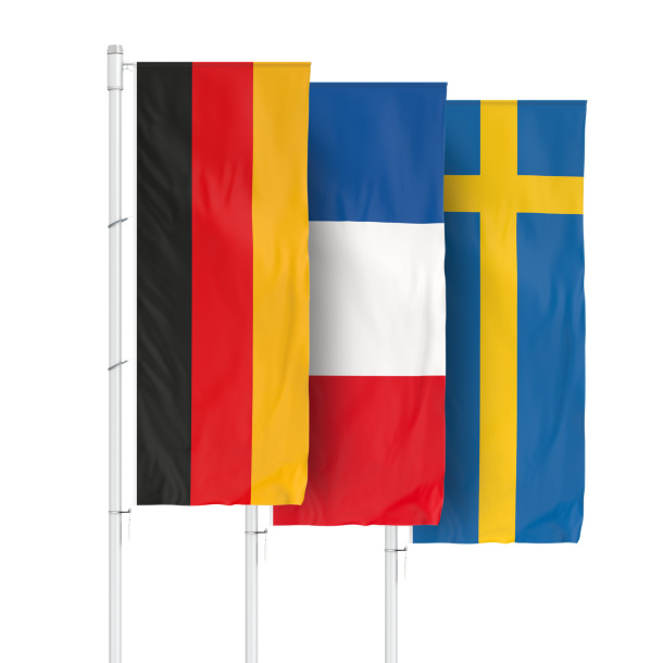 Nationalfahnen: Fahnen im Hochformat für Ausleger, Deutschland Standard