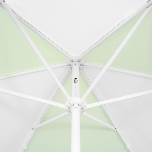 Sonnenschirm / Kleinschirm mit Kurbel, Ansicht von unten