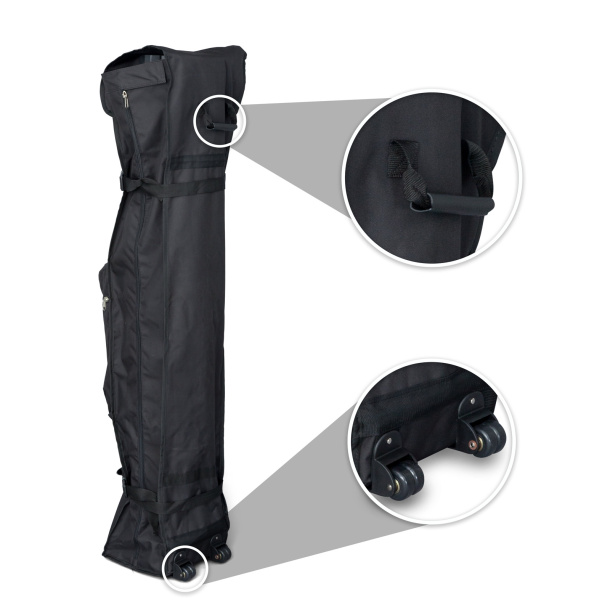 Trolley aus Gewebe, mit Haltegriff und 2 Rollen für den leichten Transport