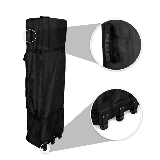 Trolley aus Gewebe, mit Haltegriff und 3 Rollen für den leichten Transport