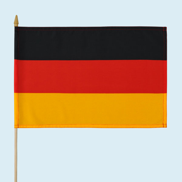 Nationalfahnen, Kleinfahne Deutschland inkl. Stab