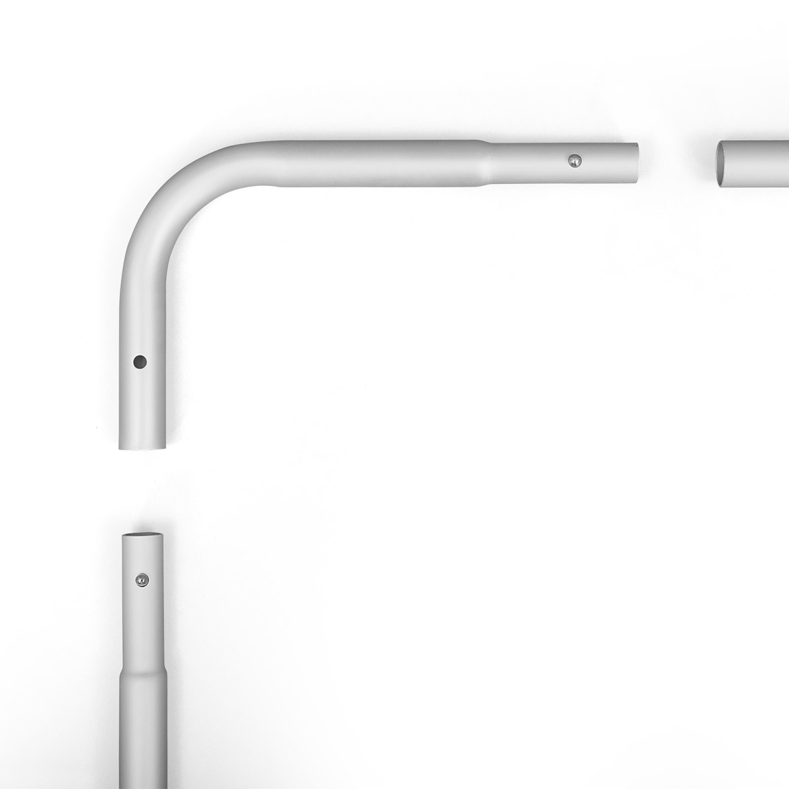 Display Wand Basic,  Winkel-/ Stangensegmente, Arretierung mit Knopffedern