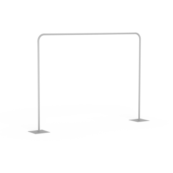 Display Wand Basic, System inkl. Bodenplatten