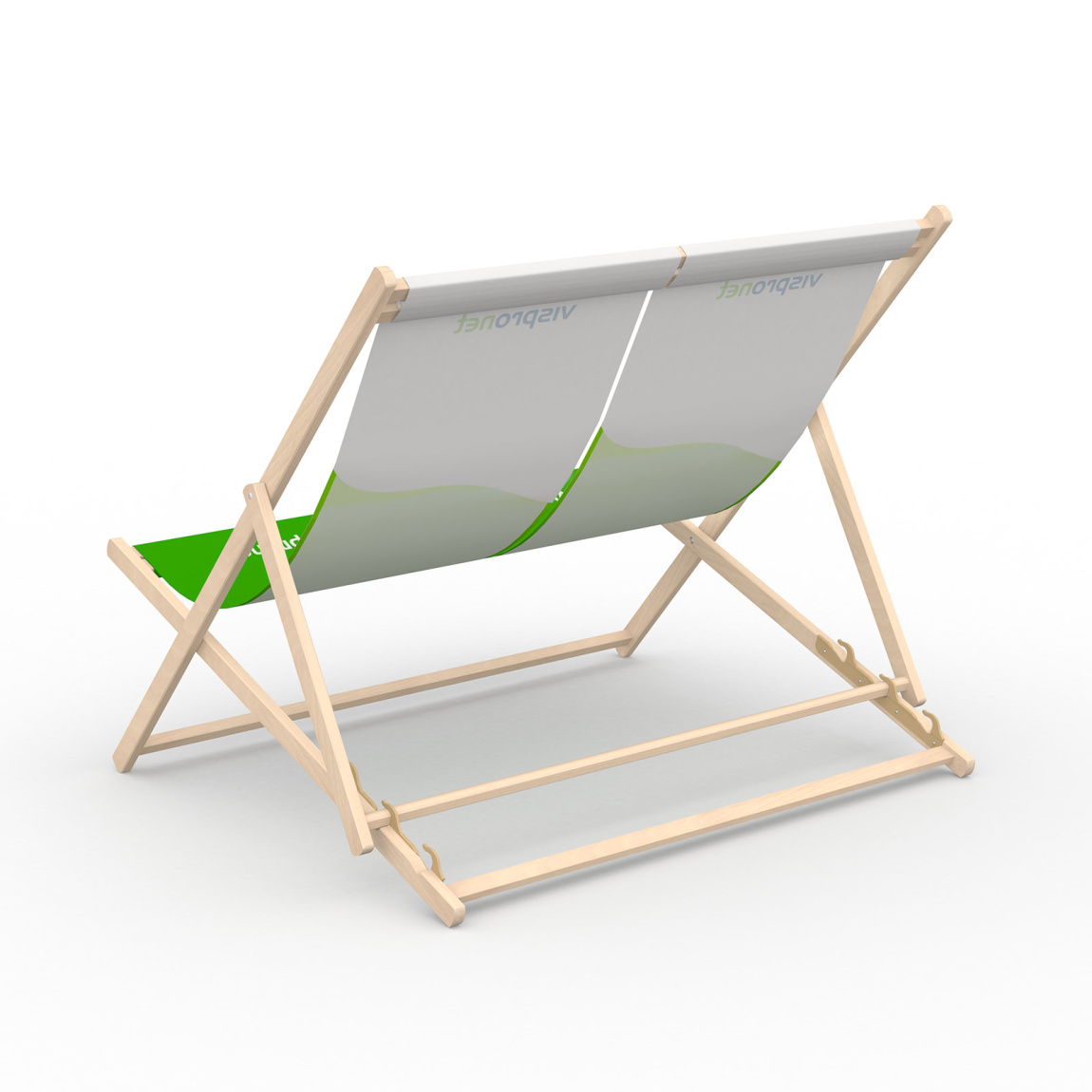 Liegestuhl ohne Armlehne, Rückseite