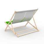 Liegestuhl ohne Armlehne, Rückseite