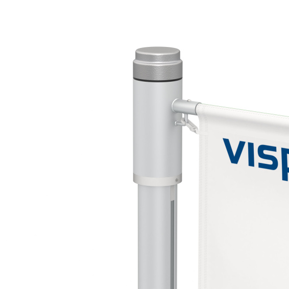 Doppellagige Fahne, Auslegerfahne, Detail oben