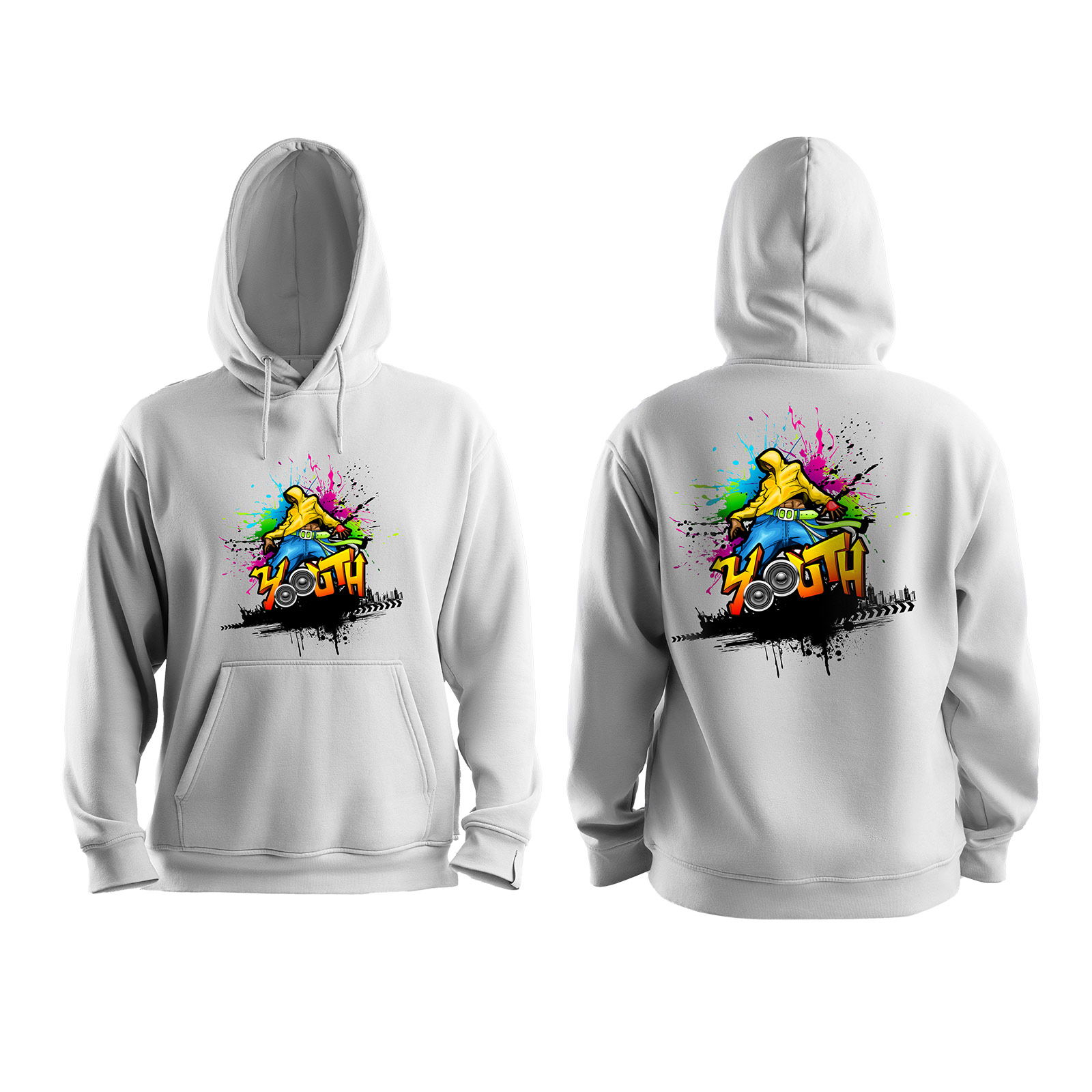 Anwendungsbeispiel DTF Transfer: Hoodie 