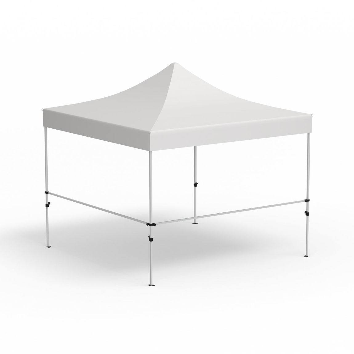 2 Querstangen für halbhohe Wände inkl. Halter, Eckvariante (3 m | 3 m)