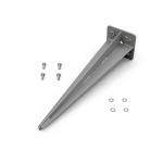 Erdnagel 460mm/115 x 115 mm für Seitenmarkise, silbergrau