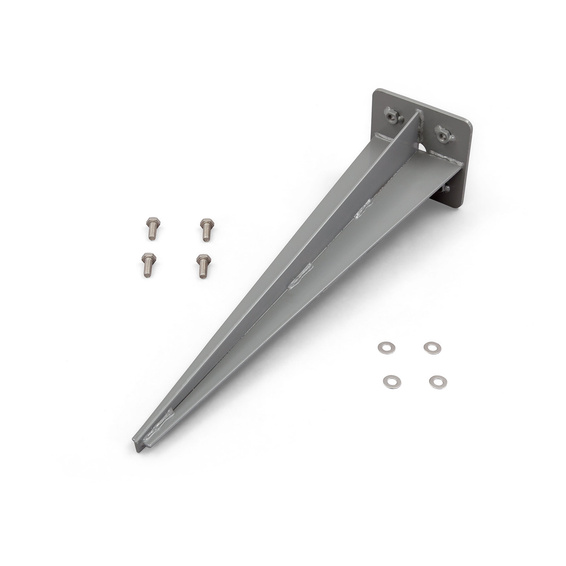 Erdnagel 460mm/115 x 115 mm für Seitenmarkise, silbergrau