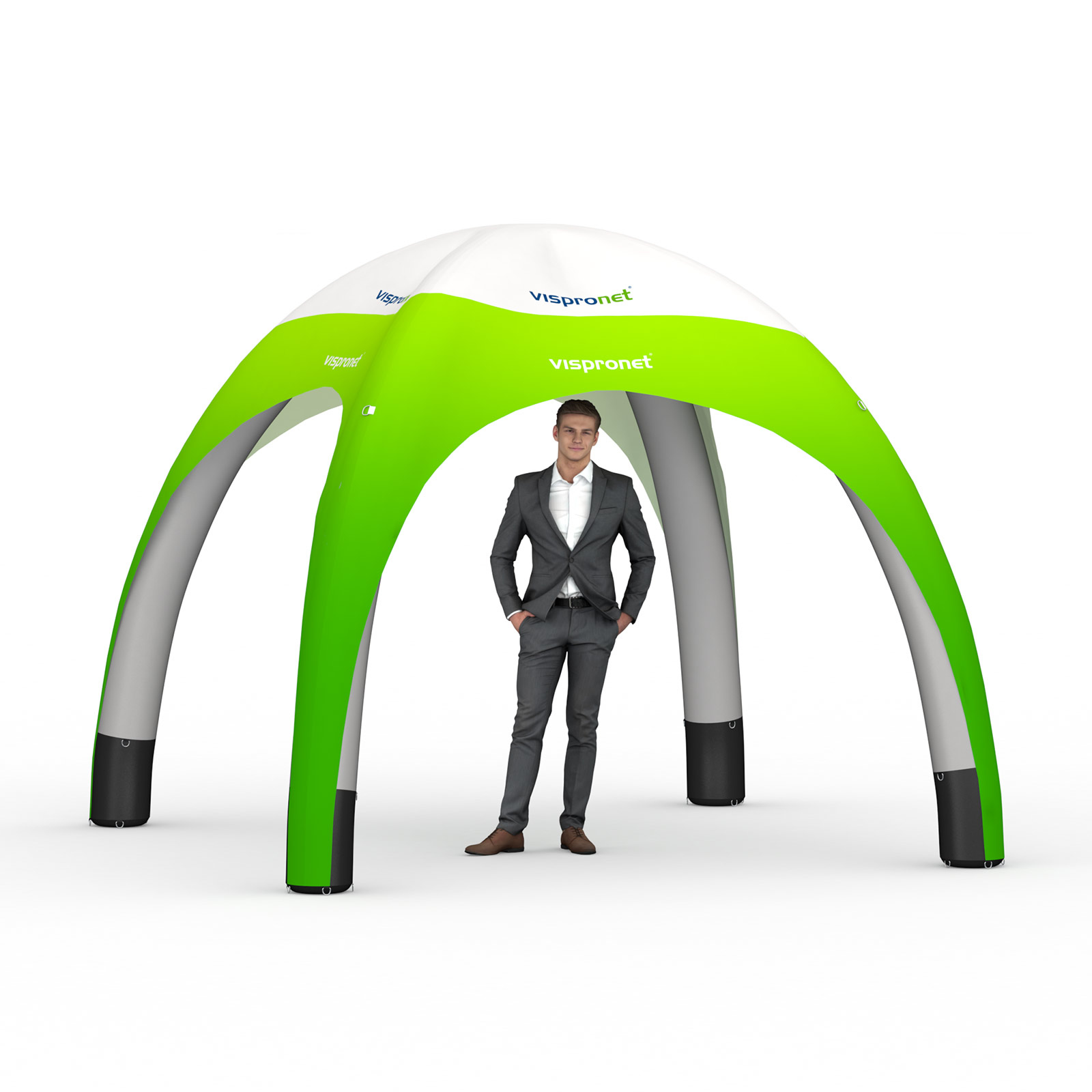 Eventpavillon 3 x 3  m - Größenvergleich