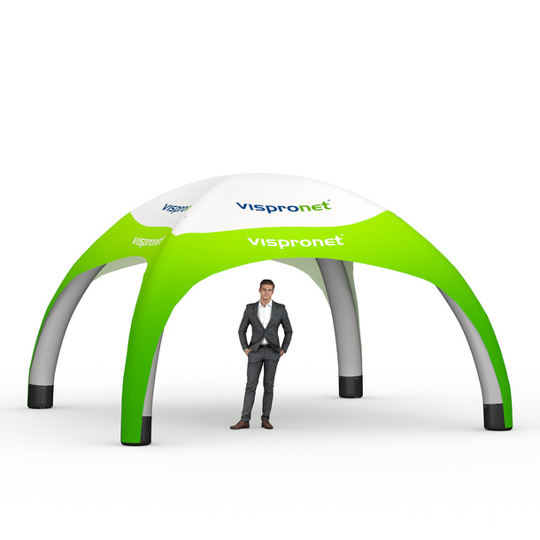 Eventpavillon 4 x 4  m - Größenvergleich