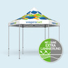 Faltpavillon Select Hexagon 4 m, Dach & Volant mit Druck
