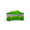 Faltzelt Basic mit individuell bedrucktem Zeltdach und 3 Vollwänden