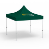 Faltpavillon Select, 3 x 3 m, grün, Dach mit 1 Logodruck (Seite 1)