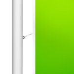 Befestigung der Fahne am Fahnentuchhalter (E-Protect Extend & E-Lift Extend)