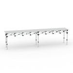 Falttisch, 380x55 cm, Aluminium ohne Druckteil