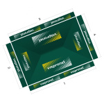 Faltpavillon Basic 3 x 4,5 m, Ansicht von oben