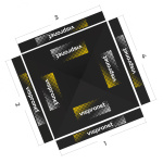 Faltpavillon 3 x 3 m, Ansicht von oben