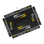 Faltpavillon Basic 3 x 4,5 m, Ansicht von oben