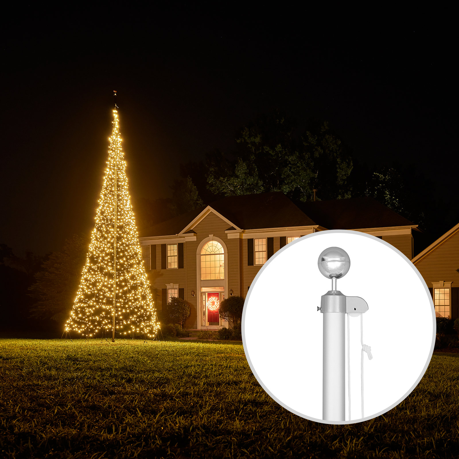 Weihnachtsbaum Höhe 600 cm; 2000 LEDs