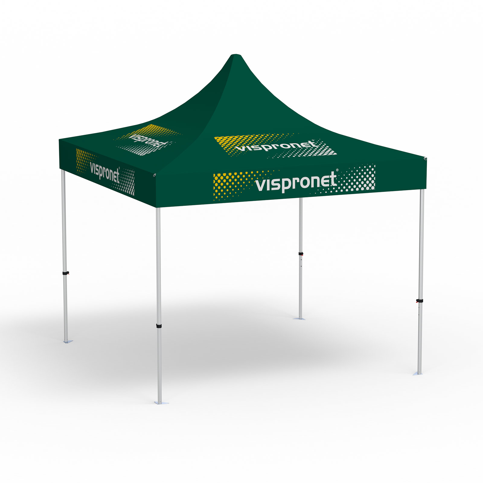 perfekte Ergänzung zum Faltpavillon mit Logodruck