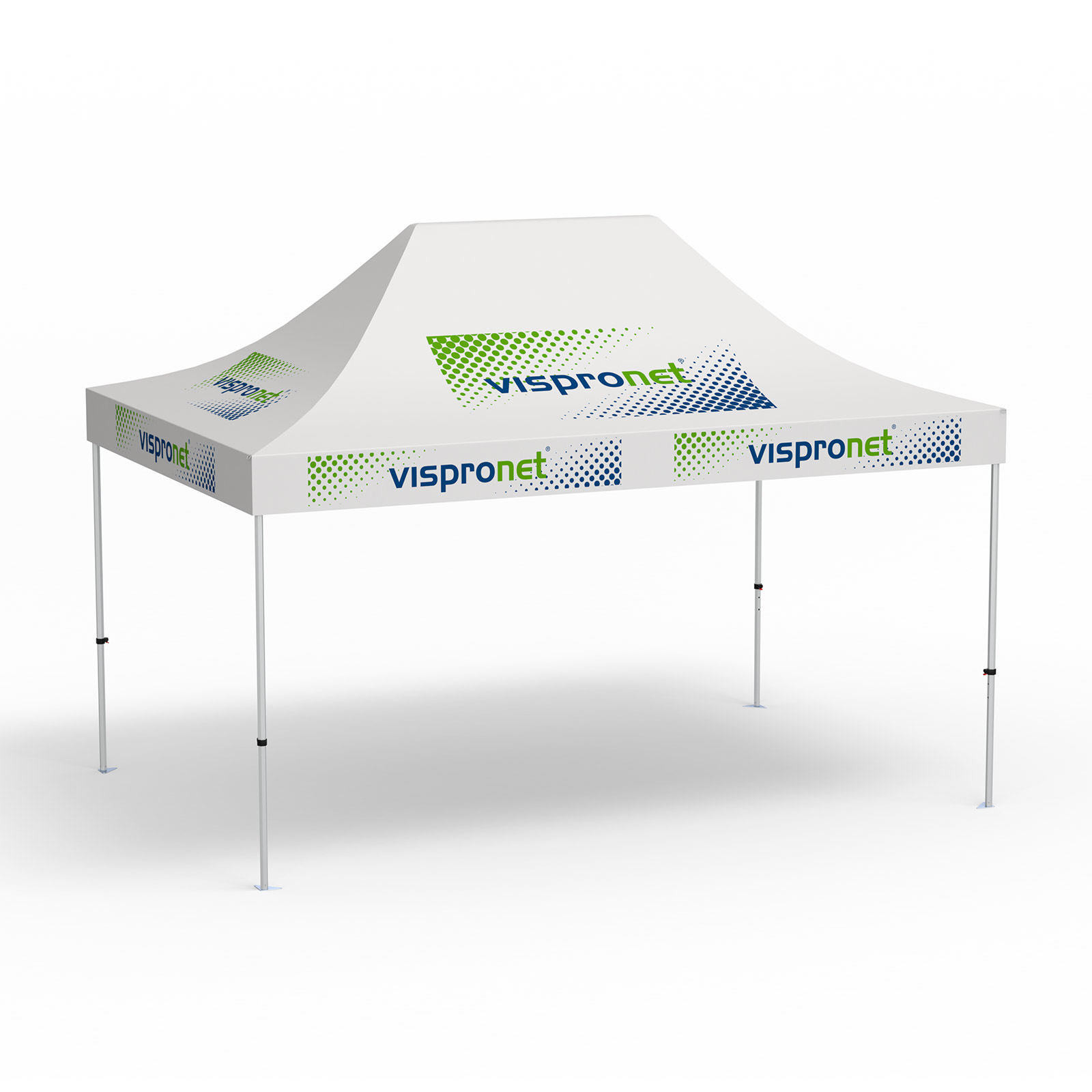 perfekte Ergänzung zum Faltpavillon mit Logodruck