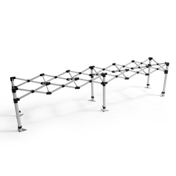 Aluminium-Scherengittersystem mit praktischem Faltmechanismus