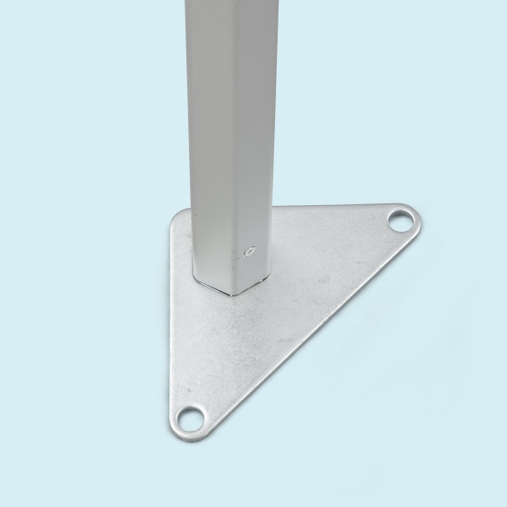 robuste, standfeste Füße aus Aluminium